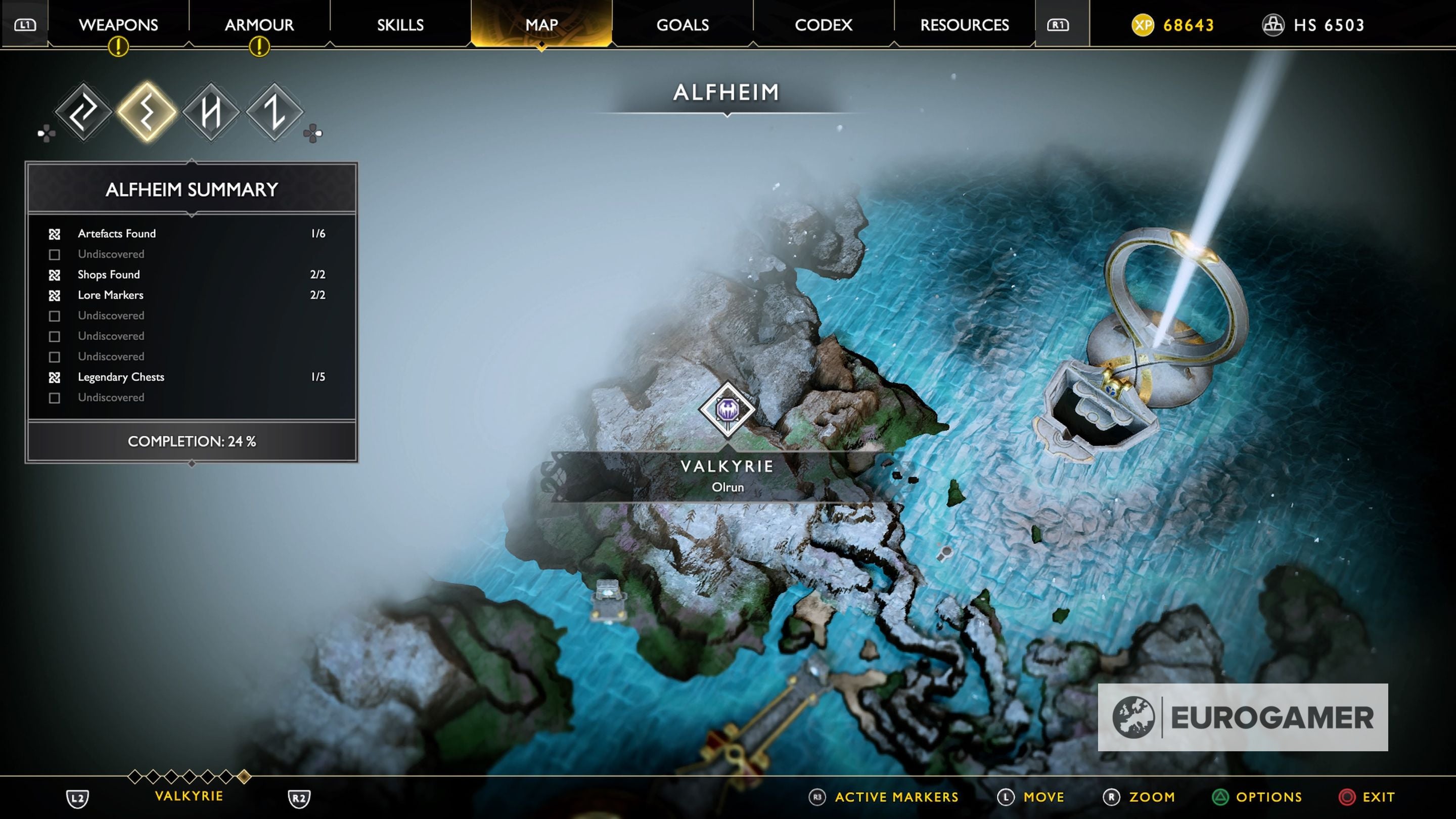 God of War Valkyrie locations How to open Hidden Chambers and locate